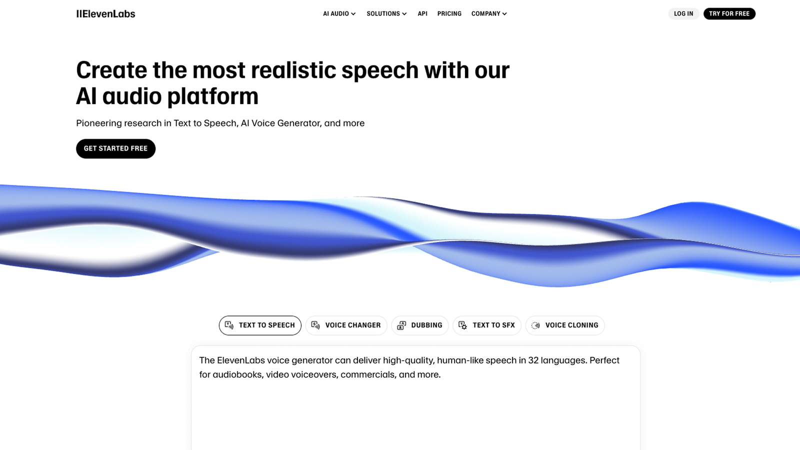 ElevenLabs - best for expressive and dynamic voiceovers