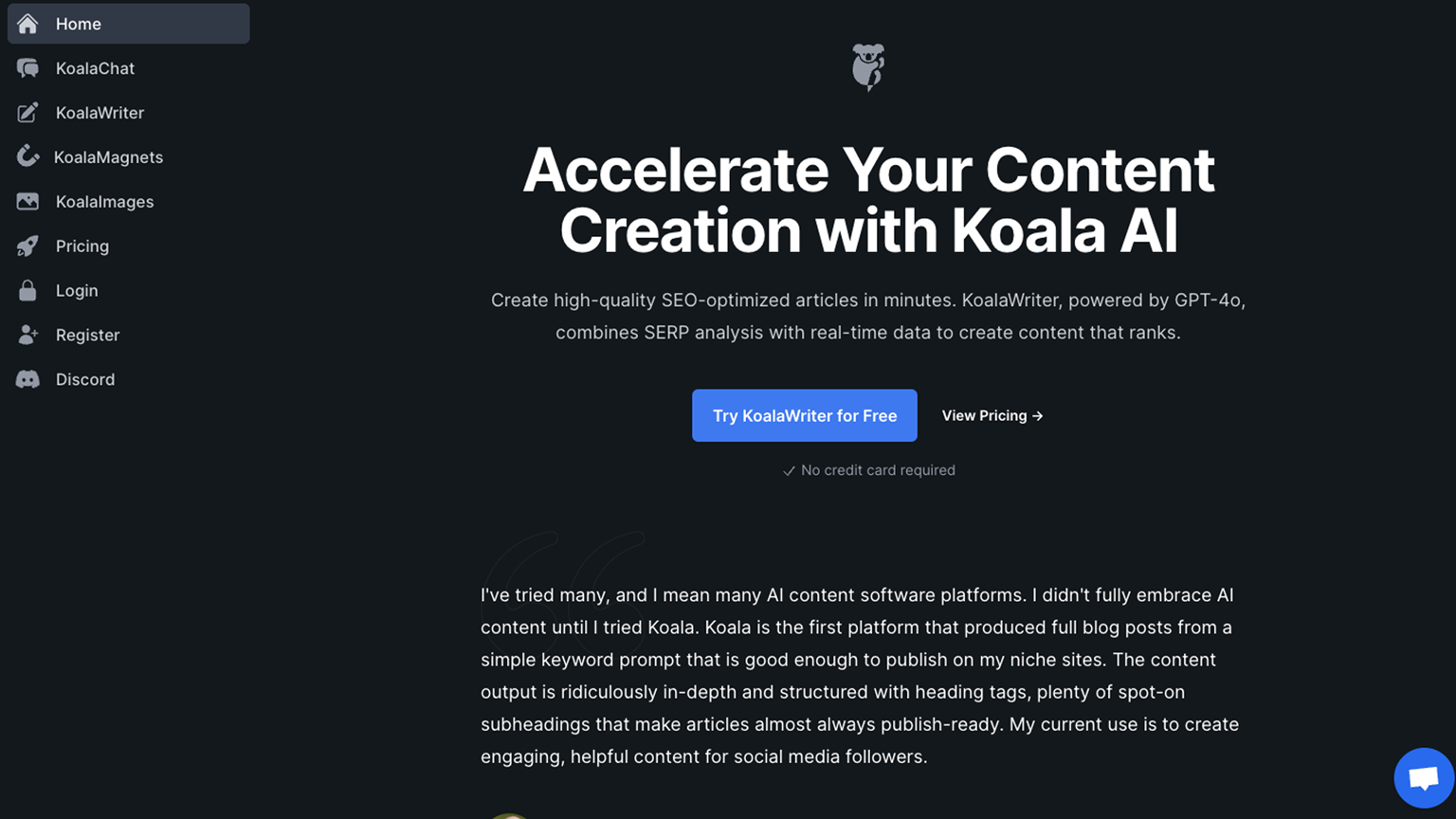 - the quick blog writer with SEO flair