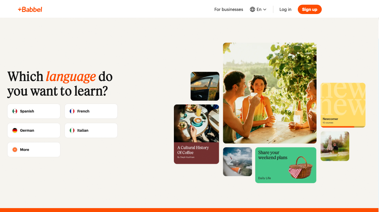 Babbel - our top pick (9.6/10)